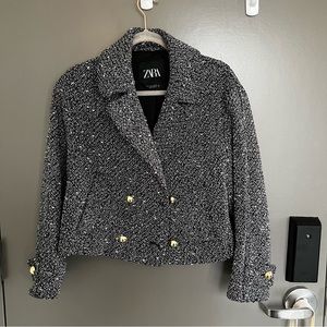 Zara cropped blazer